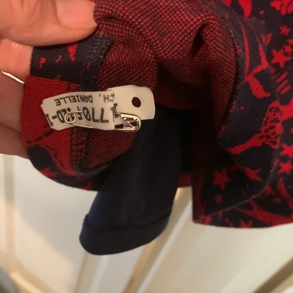 Boden red flying sparrow jacquard knit fitted sweater navy  dress s6P lined - Picture 6 of 12